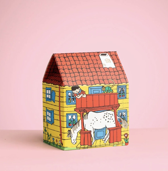 Socken Erwachsene Pippi Langstrumpf - 3er Pack Geschenkebox