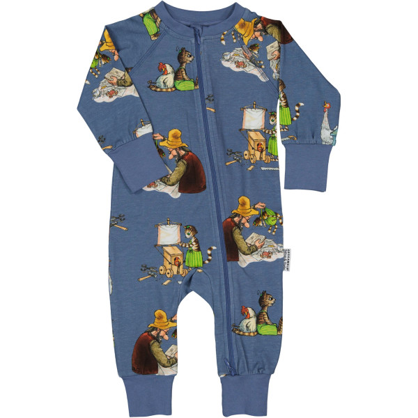 Geggamoja Findus Strampler Dust blue