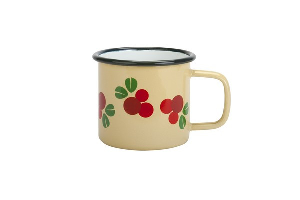 Blafre Emaille Tasse Retro Preiselbeere