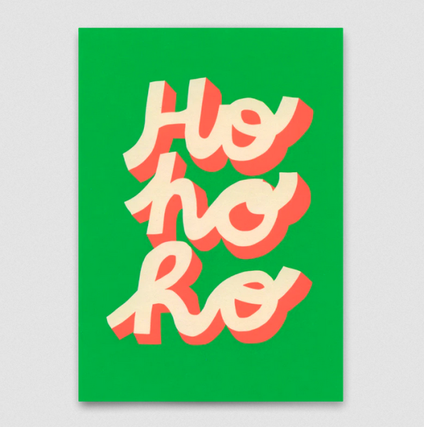 Postkarte 'ho ho ho' - Deli Cards