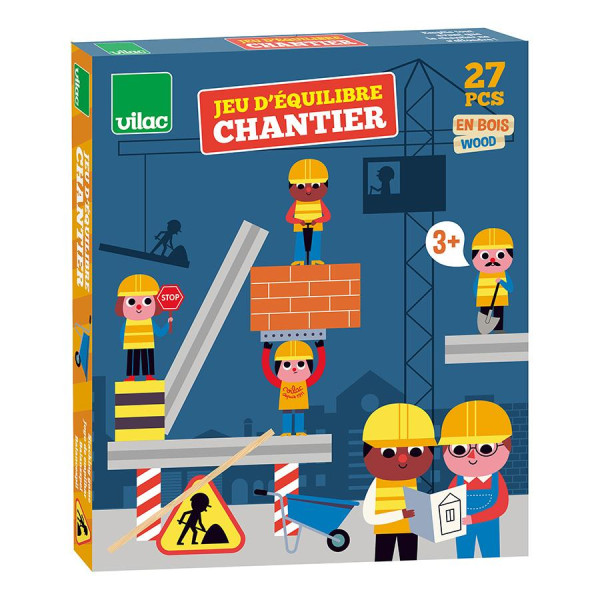 Vilac Stapel- und Balancespiel Baustelle