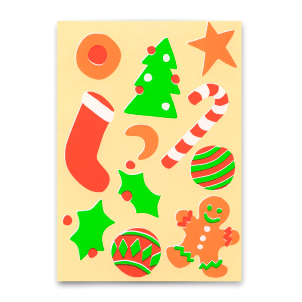 Postkarte 'Christmas Icons' - Deli Cards