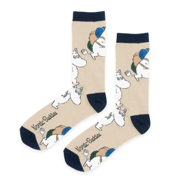 Socken 'Mumin wandert' beige Gr. 40-45