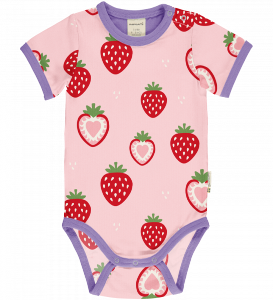 Body Kurzarm Strawberry - Maxomorra