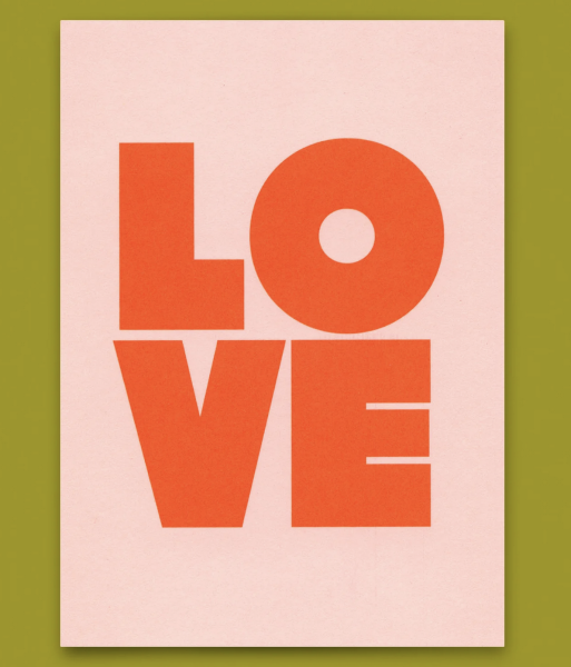 Postkarte LOVE red - Deli Cards