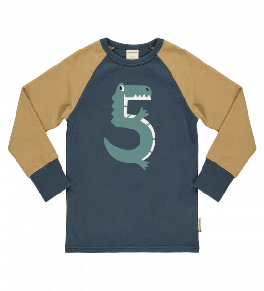 Langarmshirt Geburtstag 5 Crocodile - Maxomorra