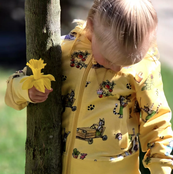 Zipjacke Pettersson und Findus Gelb - Geggamoja