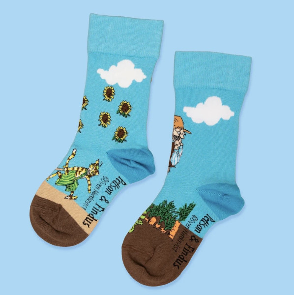 Svensk Husman Findus - im Gemüsebeet- Kindersocken