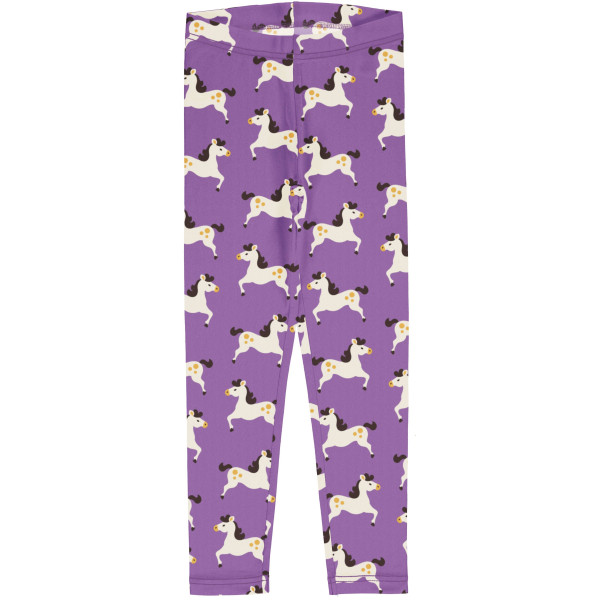 Maxomorra Leggings Horse Pferd lila