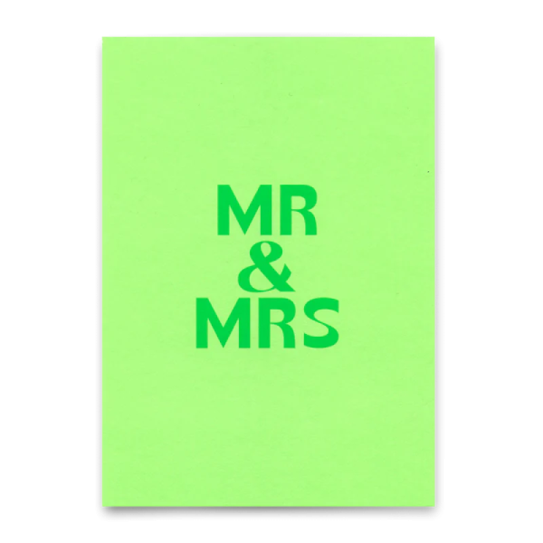 Postkarte 'Mr & Mrs' - Deli Cards