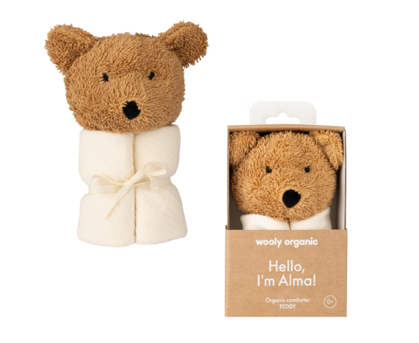 Schmusetuch Teddy Bär Kopf - organic