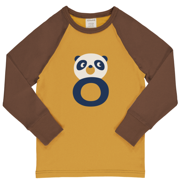 Langarmshirt 'Geburtstag 8 Gelb' - Maxomorra