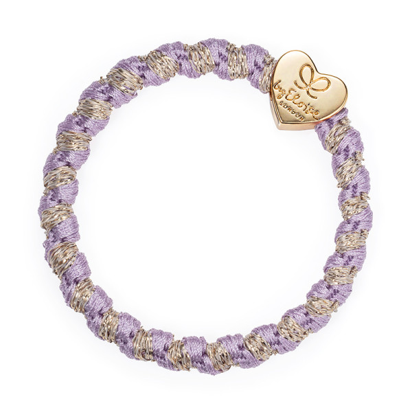 By Eloise Haargummi Woven Gold Heart Laveder