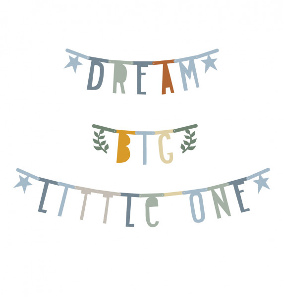 A Little Lovely Company Letterbanner naturals