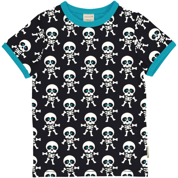 Maxomorra Kurzarmshirt Scary Skeleton