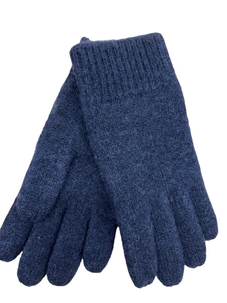 Joha warme Handschuhe Wolle dunkelblau