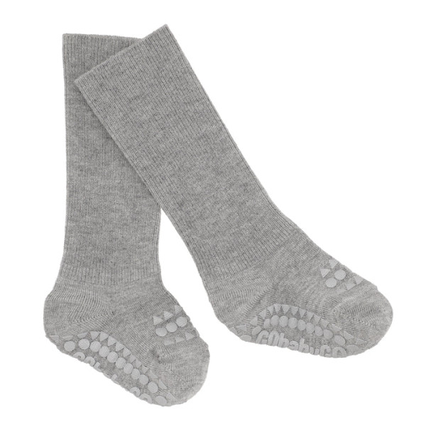 Antirutsch Socken - Merinowolle 'Grau Melange'