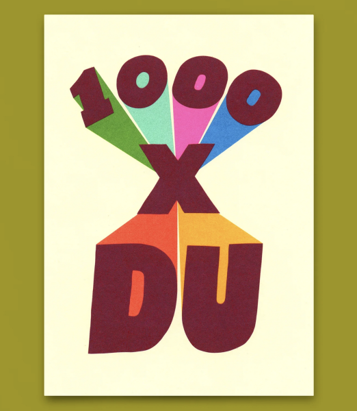 Postkarte 1000x du - Deli Cards
