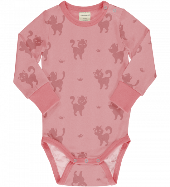 Body Langarm Cat Mono - Maxomorra