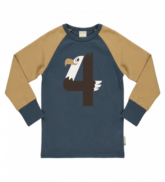 Langarmshirt Geburtstag 4 Eagle - Maxomorra