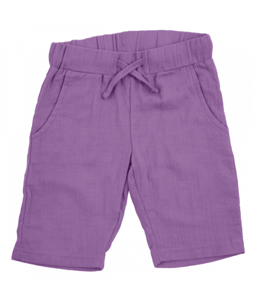 Maxomorra Bermuda Shorts Musselin lila Purple