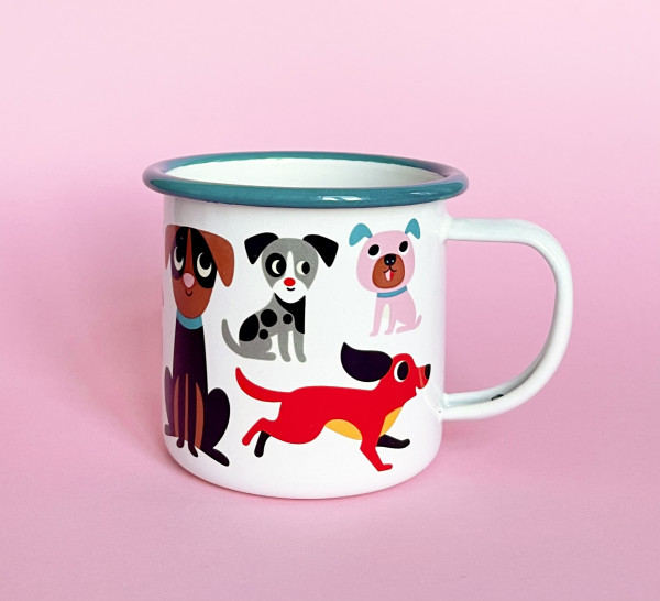 OMM Design Emaillebecher Dogs