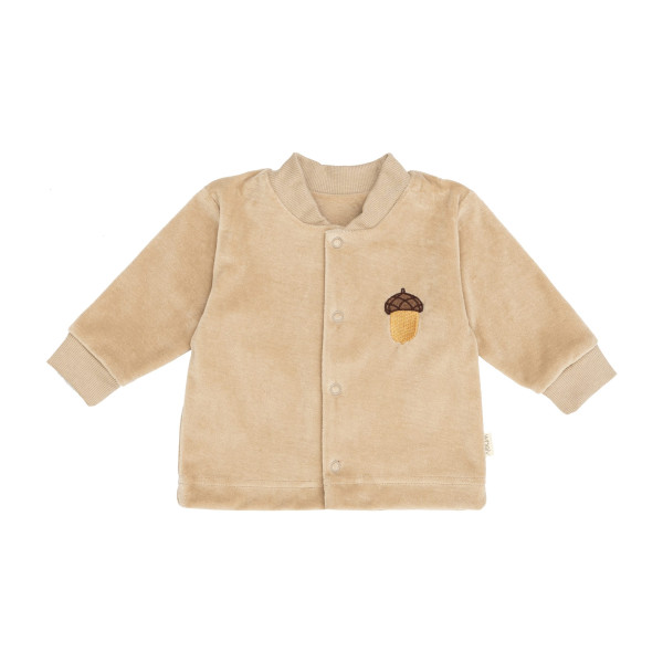 Jacke 'Velour Beige'- organic