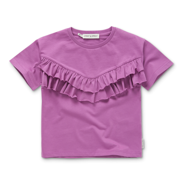 Sproet & Sprout T-Shirt Ruffle lila