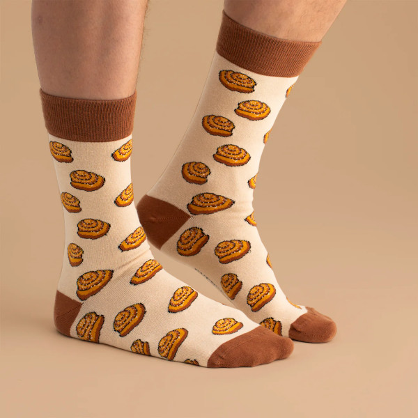 Socken 'Zimtschnecke braun' Erwachsene