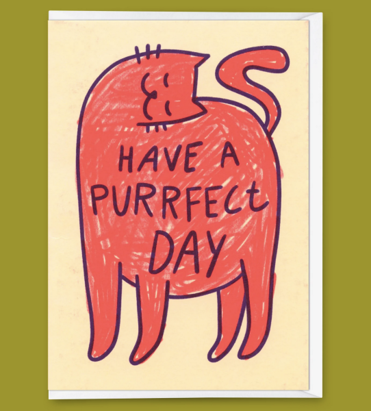 Klappkarte Have a purrfect day - Deli Cards