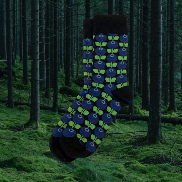 Floryd Blaubeere WOLL Socken