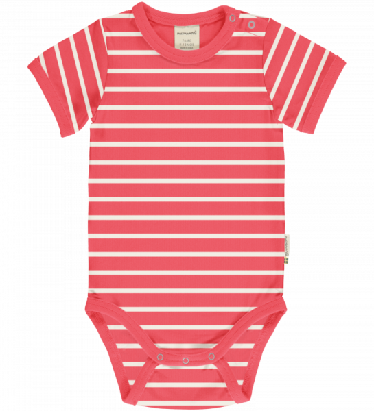 Body Kurzarm Red Stripes - Maxomorra
