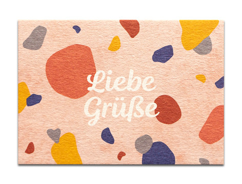 Tante Trudel Karte "Liebe Grüße"