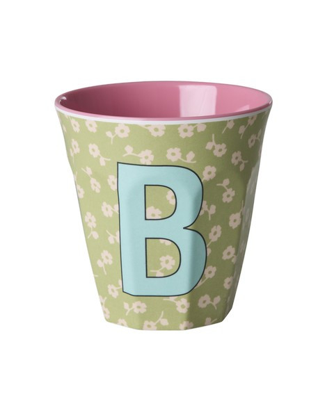 Becher Buchstaben 'Blümchen'