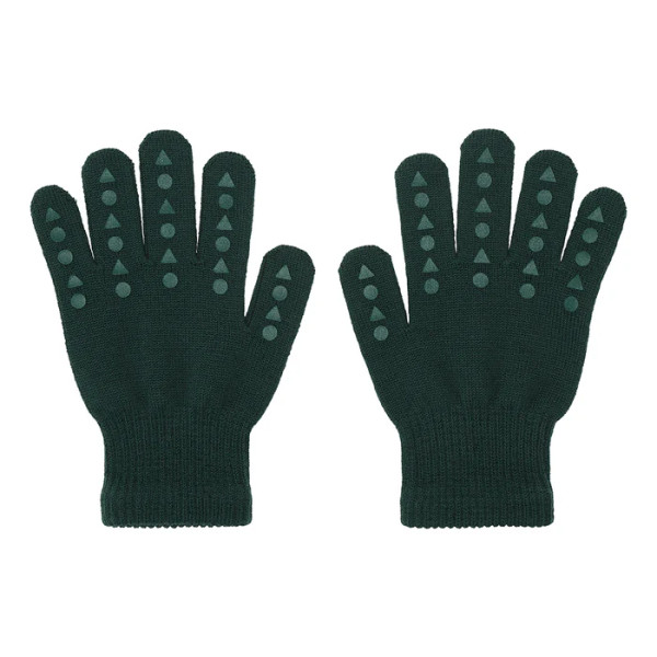 Grip Handschuhe Merinowolle Waldgrün
