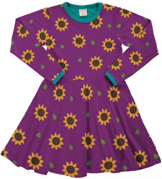 Langarmkleid Spin Sunflower - Maxomorra