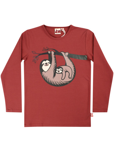 Langarmshirt 'Dyrroar Faultier Mama'