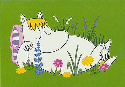 Postkarte Snorkfräulein Frühling