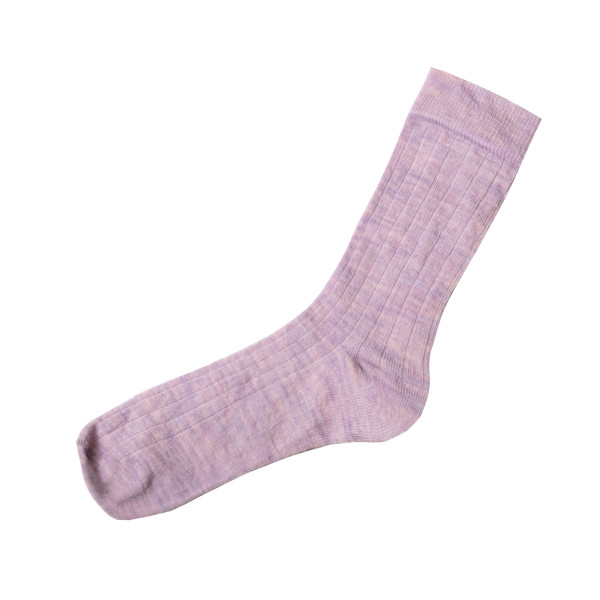 Joha Rib Socken Wolle hell lila