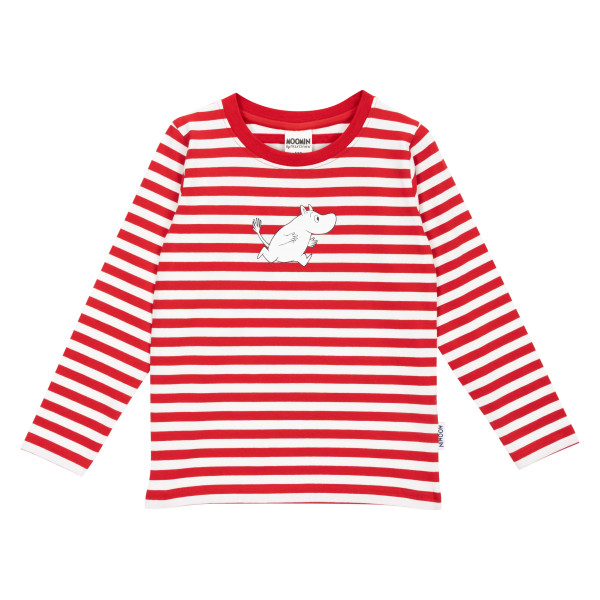 Langarmshirt Mumin Striped Red