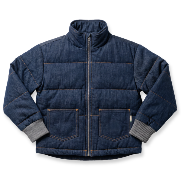 Jacke gefüttert Denim Blau - Maxomorra