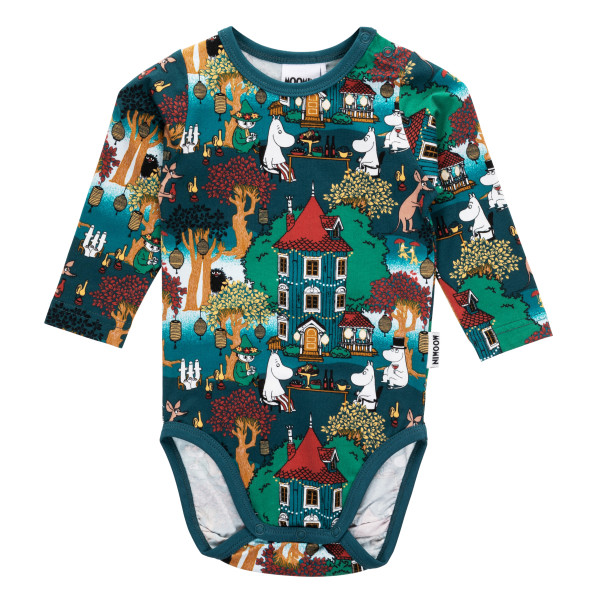Langarmbody Mumin 'Festivity blue'