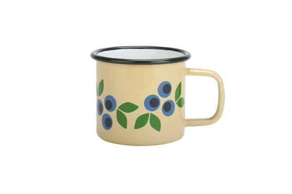 Blafree Emaille Tasse Retro Blaubeere