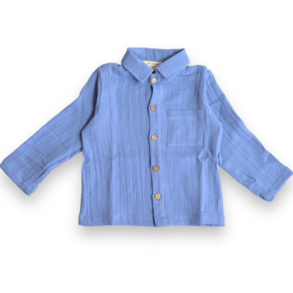 Hemd Blue Shadow Mousselin - Lil' Paradise
