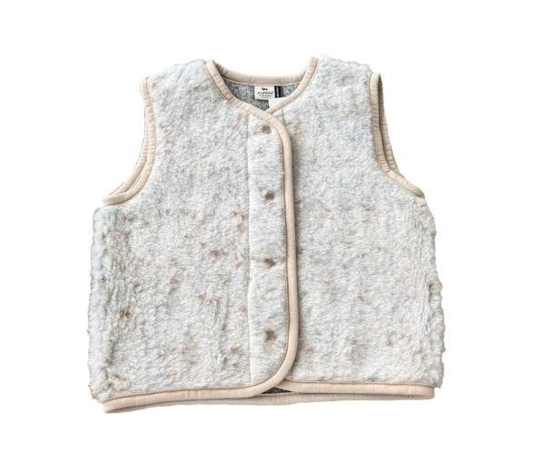 Wollweste Adult Beige Multidots