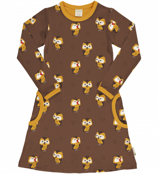 Langarmkleid Owl - Maxomorra