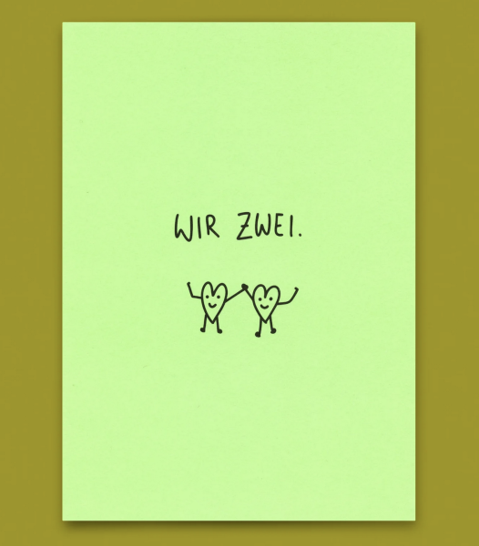 Postkarte Wir Zwei - Deli Cards