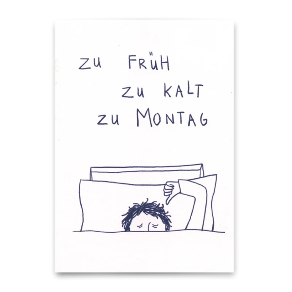 Postkarte Zu Montag - Deli Cards