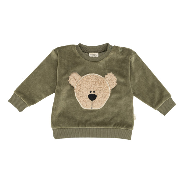 Pullover 'Teddybär Leaf Green'- organic