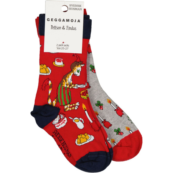 Socken Pettersson und Findus - Weihnachtsmotive 2er Pack